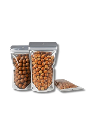 Şeffaf Metalize Doypack Gıda Saklama Torbası, Zip Kilitli, 100, 13x22,5 Çok Renkli