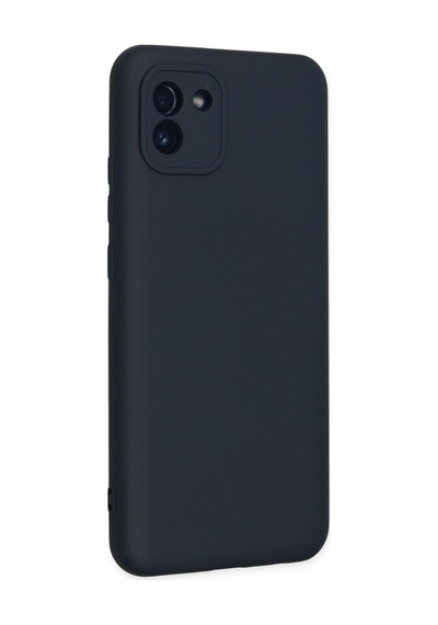 Samsung Galaxy Uyumlu -  A03 Kılıf Nano İçi Kadife Silikon -  Lacivert