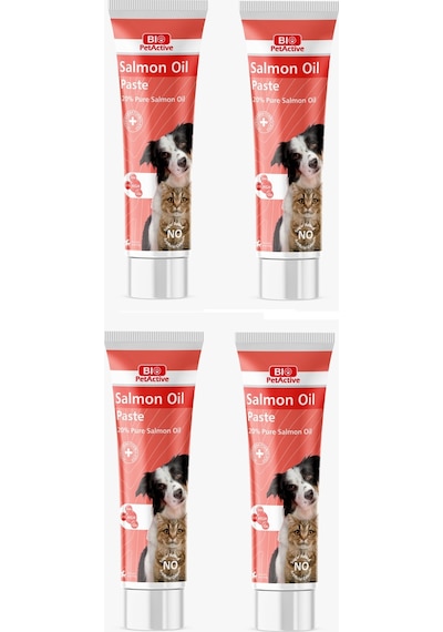 Bio Petactive Salmon Oil Paste Kedi Ve Köpek İçin Somon Yağı Macun 100 Ml. X 4 Adet