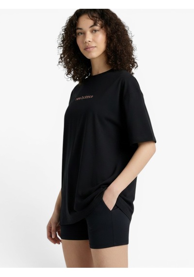 New Balance Nb Lıfestyle Women T-shırt Kadın Siyah T-shirt - Wnt3630