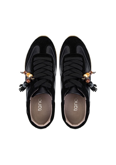 Tamer Tanca Kadın Hakiki Deri Siyah Sneakers & Spor Ayakkabı 488 5022 Bn Ayk Y26 Syh Dr/syh Suet