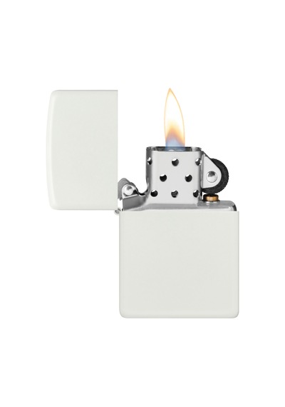 Zippo Çakmak 214 Ruguler Whıte1 Numara Beyaz