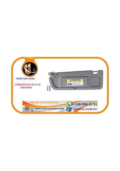 Güneşlik Cıvıc 06-11 Sol Gri / 83280-sna-a01za