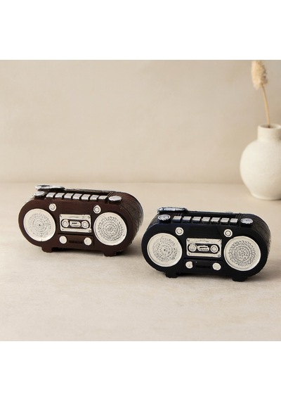Vintage Radyo Dekoratif Biblo Reçine 5.5x11 Cm -