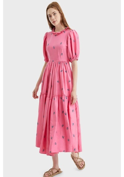 N22yn2067 Nocturne Elbise Pembe