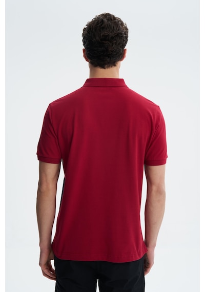 AR-MA Arma Erkek Regular Fit Likralı Pike Polo Yaka Tişört Y27374308501 Bordo