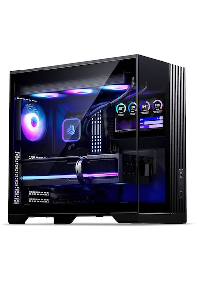 Phanteks Xt V5 Lcd Bilgisayar Kasası, Midi-tower, 4x Argb Fan Atx, 7 Inç Lcd, Temperli Cam - Siyah