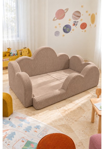 Funbed Junior Bulut Tasarımlı Çocuk Yatağı, Karyola Ve Oyun Matı Seti Bej - 938609351 Funbed Junior Bulut Tasarımlı Çocuk Yatağı, Karyola Ve Oyun Matı Seti Bej - 938609351