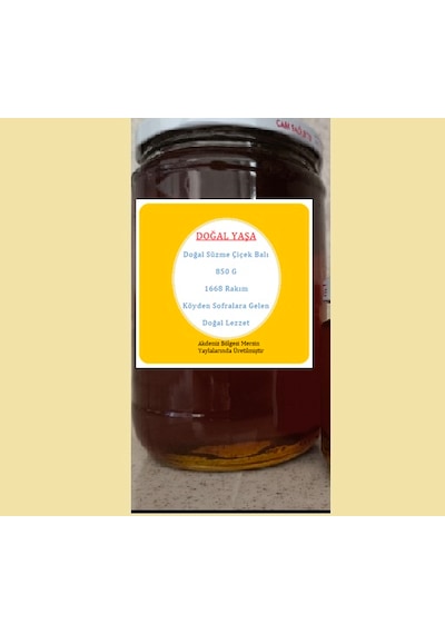 Doğal Yaşa Organik Çiçek Balı 850 G
