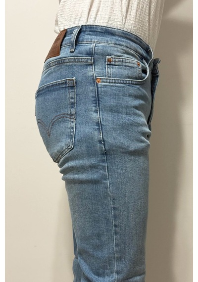 Hacker Denim Dmctekstil Erkek 1021 Yüksek Bel Normal Kesim Boru Paça Jean Pantolon Mavi