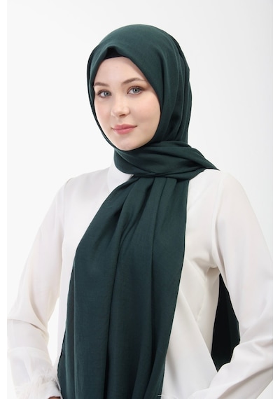 Manolyaşal İslamic Hijab Aerobin Caz Şal Zümrüt