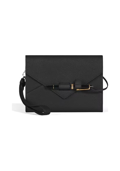 Montblanc Orta Boy Zarf Kapaklı Defter Kılıfı 137127 Siyah