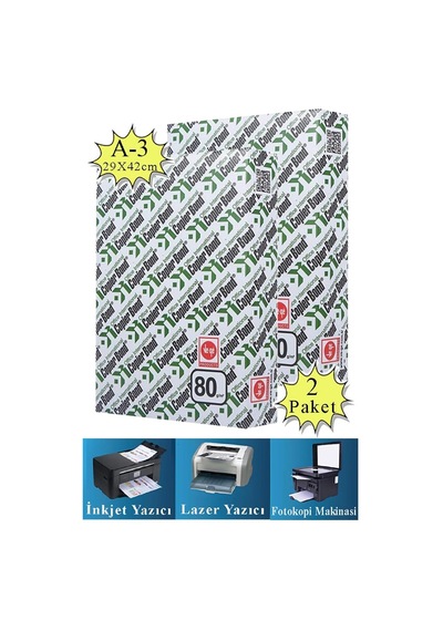 Copierbond Fotokopi Kağıdı A3 80 Gr 500 Lü 2 Paket