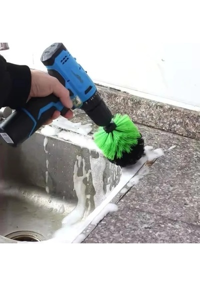 3'lü Matkap Ucu Fırça Seti - Temizlik İçin İdeal