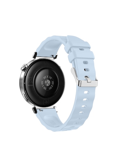 Sneezy Huawei Watch Gt4 41mm İle Uyumlu Softflex Metal Tokalı Spor Silikon Akıllı Saat Kordonu