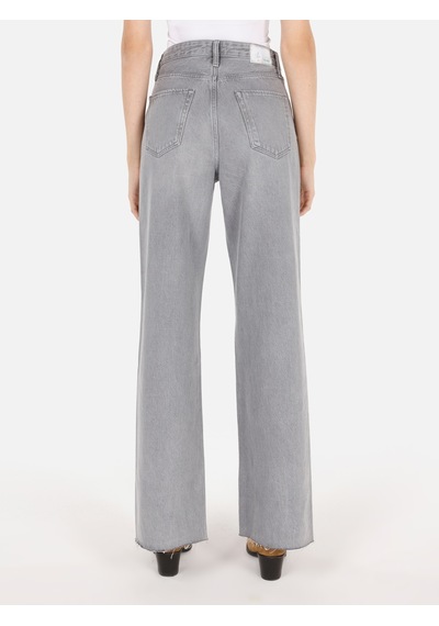 Colins 970 Berry Normal Kesim Gri Kadın Pantolon Cl1072703 Denim