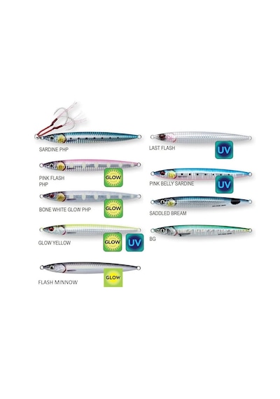 Sg 3d Slim Jig Minnow 80 Gr 14 Cm Glow Yellow