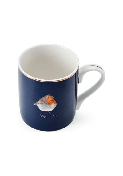 Mikasa Fine China 280 Ml Düz Taraflı Kupa Robin Mavi