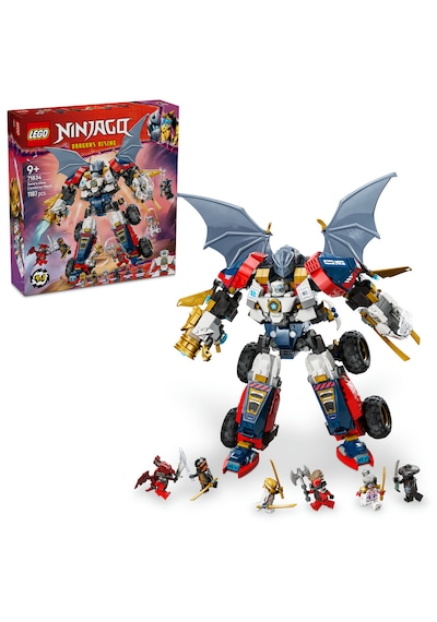 LEGO® NINJAGO® Zane’in Ultra Kombo Mech’i 71834 - 9 Yaş ve Üzeri Çocuklar için 4’ü 1 Arada Yaratıcı Oyuncak Yapım Seti (1187 Parça)