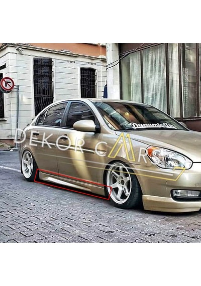 Dekorcars Hyundai Accent Era Marşpiyel Sağ Sol Takım Fiberglass Boyasız