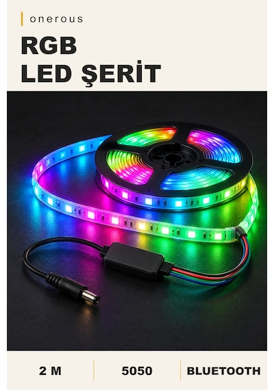 Onerous 2 M Rgb Led Şerit, Bluetooth