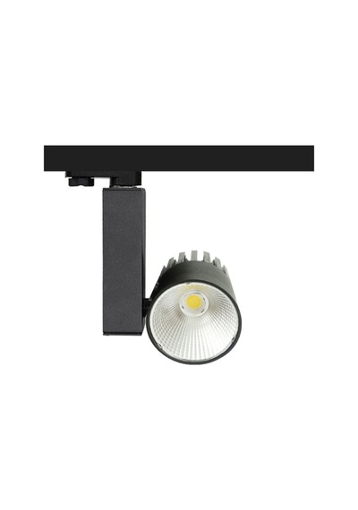 Silindir Raylı Tasarruflu Led Spot Armatür Lamba 40 Watt Siyah