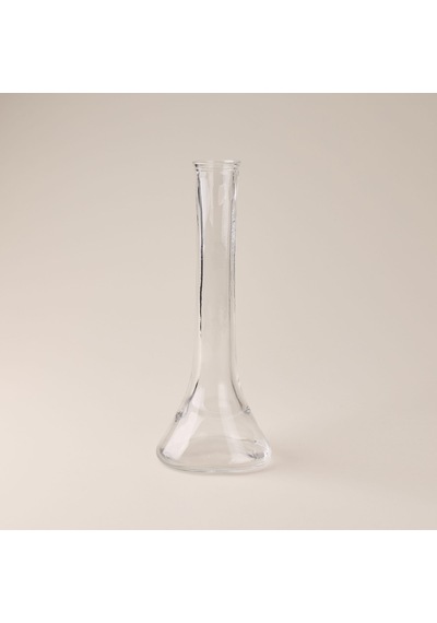 Deco Düz Fil Ayağı Vazo - Şeffaf - 6x15x40 Cm Çok Renkli
