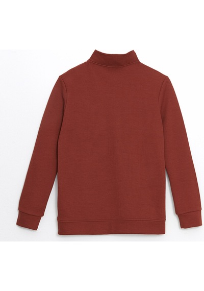 Lcwaıkıkı Classic Turuncu Dik Yaka Erkek Sweatshirt