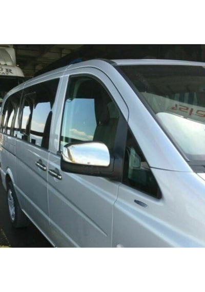 Mercedes Vito W639 Facelift Uyumlu 2010-2014 Krom Ayna Kapağı 2 Parça Paslanmaz  Çelik
