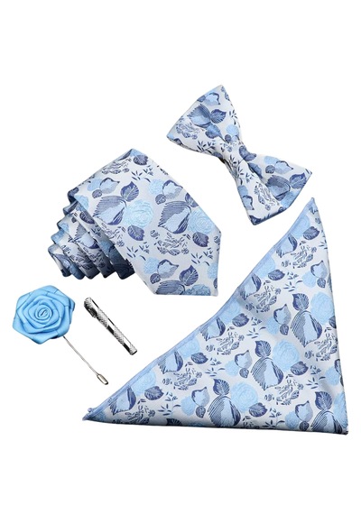 Omark Cotton Kravat Seti No2 Açık Mavi