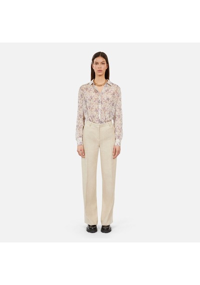 The Kooples Kadın Bej Süet Pantolon