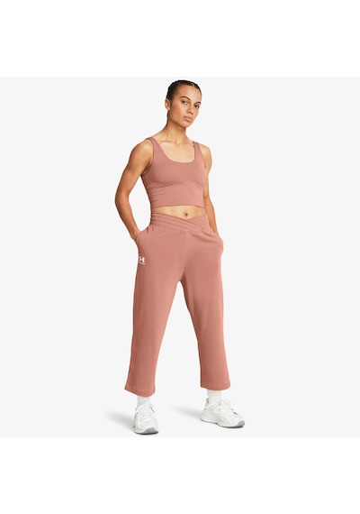 Under Armour Rival Terry Crop Kadın Pembe Günlük Eşofman Altı