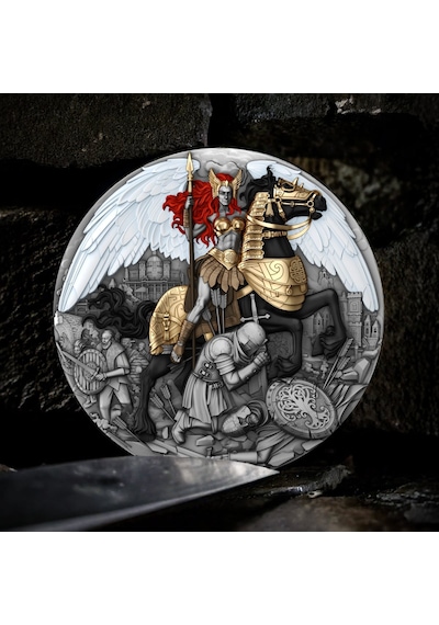 Agakulche Savaşçı Kızıl Valkyrie Gümüş Sikke Coin
