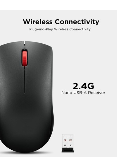 Lenovo Kablosuz Fare Wl150 - 2.4g Nano Usb-a Çok Yönlü Ergonomi