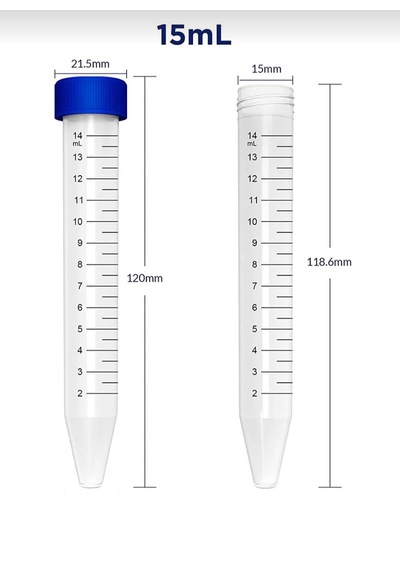 Falkon Tüpü 15 Ml - Dibi Konik - 100 Adet