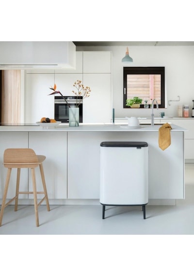 Brabantia Çöp Kutusu Büyük Boy 60 Lt Bo Touch Dokunmatik Kapak Beyaz 130205 Beyaz