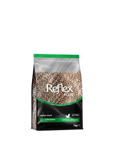 Reflex Plus Tavuklu Yavru Kedi Maması 1 Kg Yeni 1 Kg Zipli Kiltli Paket