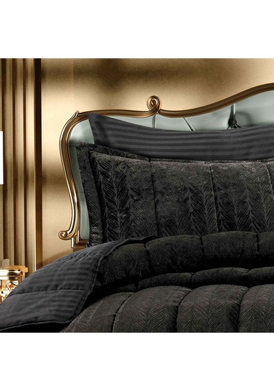 Goldroom Home Kadife Confort 3 Parça Çift Kişilik 230 240 Uyku Seti Krem