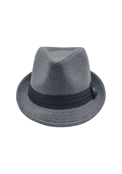 Uniquetrenders Kadın Lüks Trilby Kaşe Fötr Şapka Füme