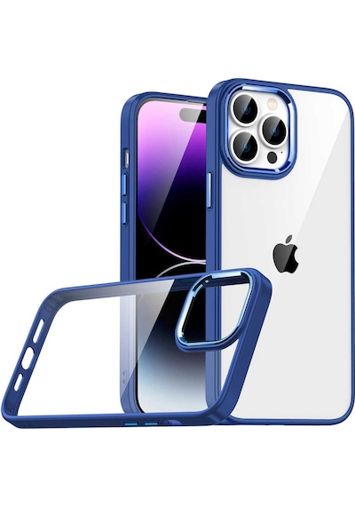 Ariatech Apple Uyumlu iPhone 14 Pro Max Flora Kılıf-lacivert Lacivert