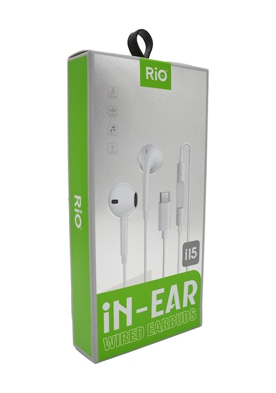 Rio Tech İ15 In-ear Kablolu Kulaklık Beyaz Usb-c S10