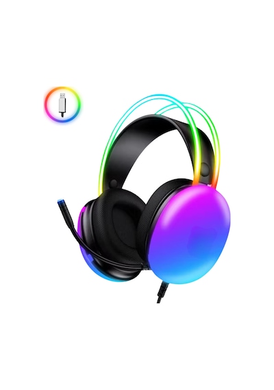 7.1 Rgb Profesyonel Gaming Mikrofonlu Gamer Oyuncu Kulaklığı Usb Pc Ps Xbox Işıklı Rengarenk