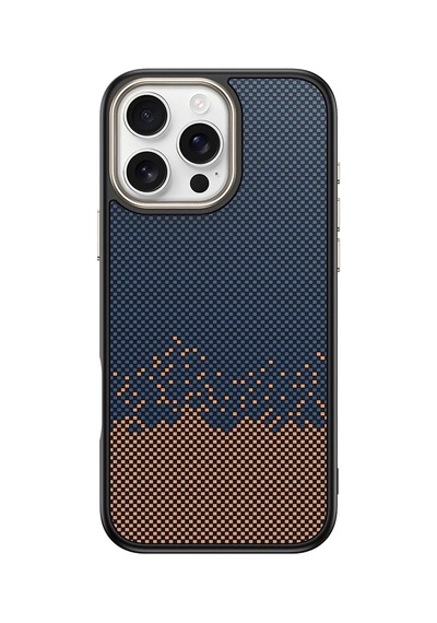 Apple Uyumlu iPhone 16 Pro Max Kılıf M-safe Şarj Özellikli Karbon Fiber Görünümlü Zore Antina Kapak Çok Renkli