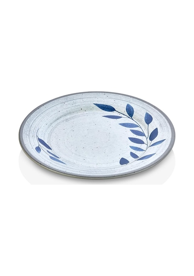 Happy Chef Selva Blu 3'lü Klasik Yuvarlak Tabak Seti, Ø 25 Cm - H.2 Cm, Thermoset Melamin Çok Renkli