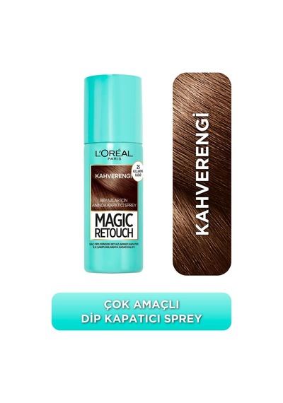 Magic Retouch Beyaz Dipleri Kapatıcı Sprey 75 Ml - Kahverengi