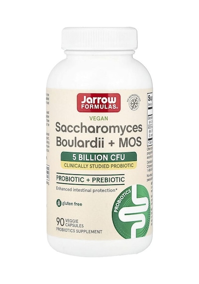 Jarrow Formulas, Vegan Saccharomyces Boulardii + Mos, 90 Veggie Capsules