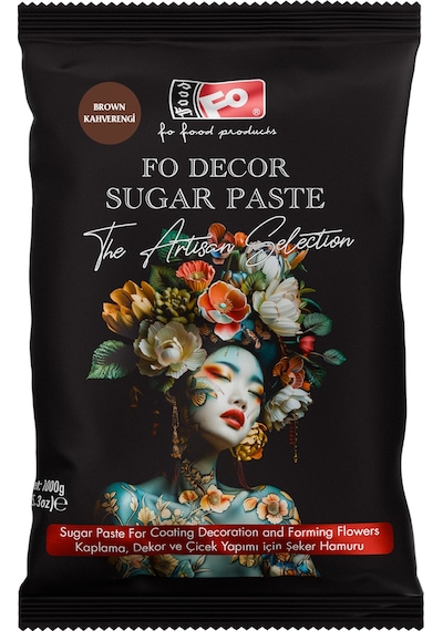 Kahverengi Fodekor Kaplama Dekor Şeker Hamuru 1 Kg