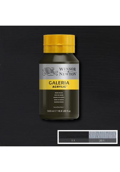 Winsor Newton Galeria Akrilik Boya Mars Black 500ml 0,15 L