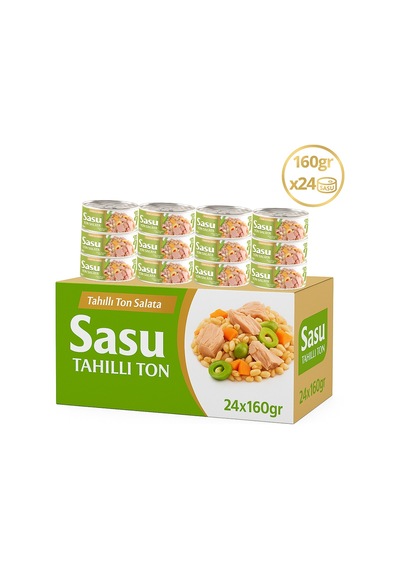 Sasu Tahıllı Ton Salata İri Parça 24 x 160 G