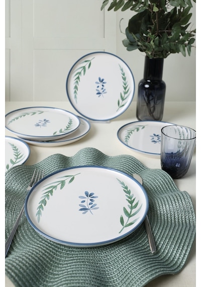 Keramika Daphne Nordic Pasta Tabağı 22 Cm 6 Adet 22923 Çok Renkli